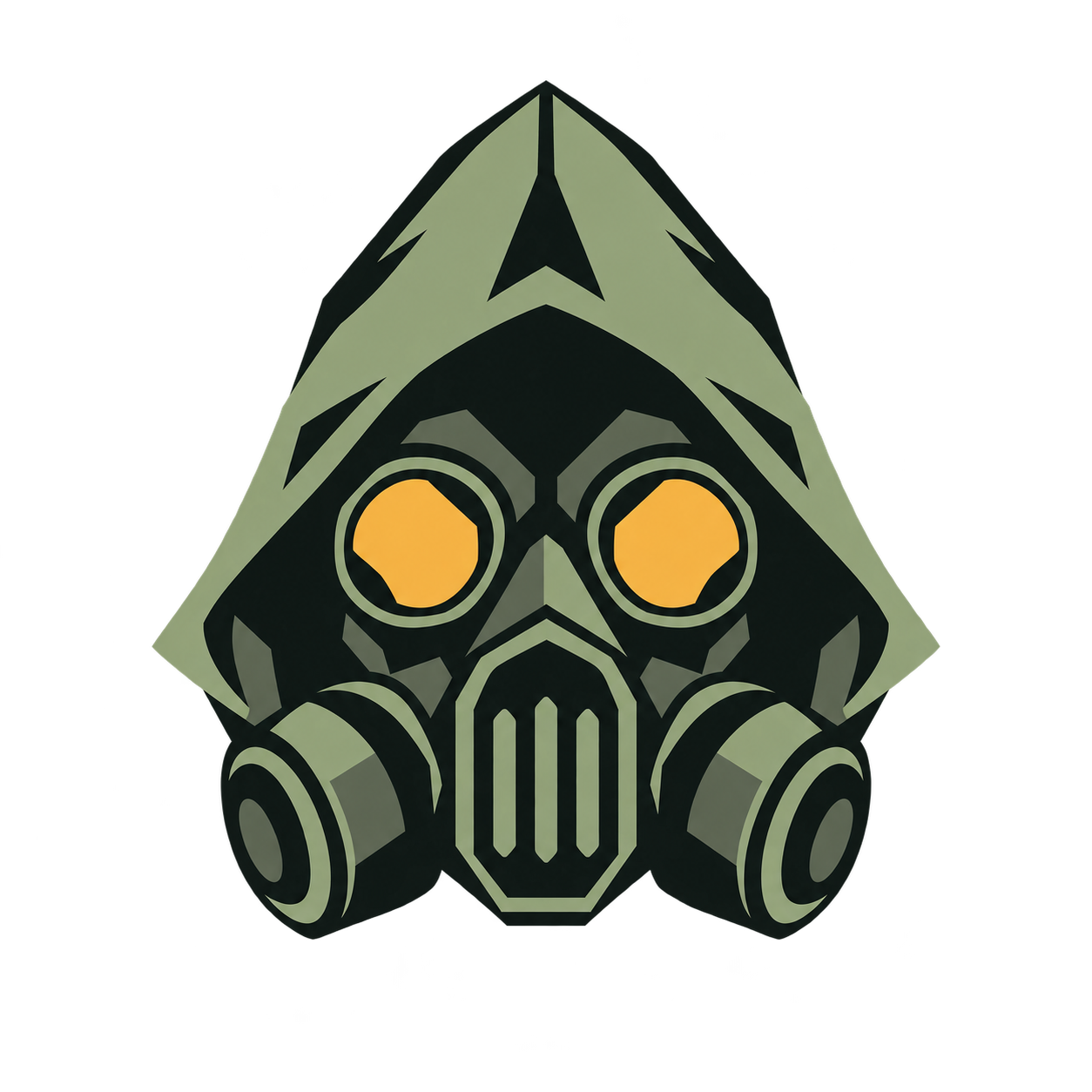 Stalzone Labs hooded gas-mask emblem